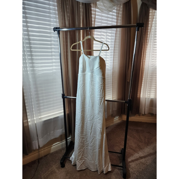 NEW Torrid Ivory White Strapless Satin Flare Wedding Dress Gown SZ 14 - Picture 12 of 16